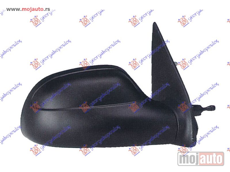 Glavna slika -  RETROVIZOR MEHANICKI SA SAJLOM CRNI (KONVEKSNO STAKLO) Desno Citroen saxo 96-99 -dostupno - MojAuto