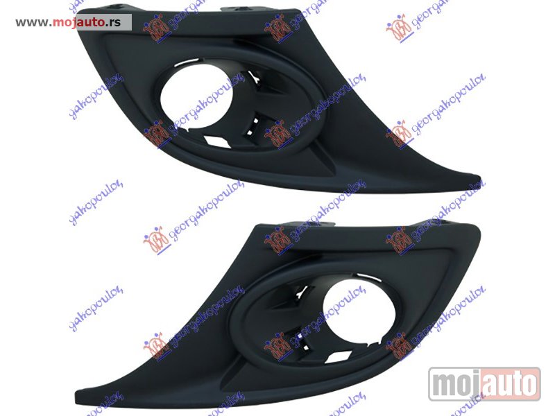 Glavna slika -  RESETKA PREDNJEG BRANIKA (SA MAGLENKOM) 12- (SET) Renault megane h/b - s.w. 08-14 -dostupno - MojAuto