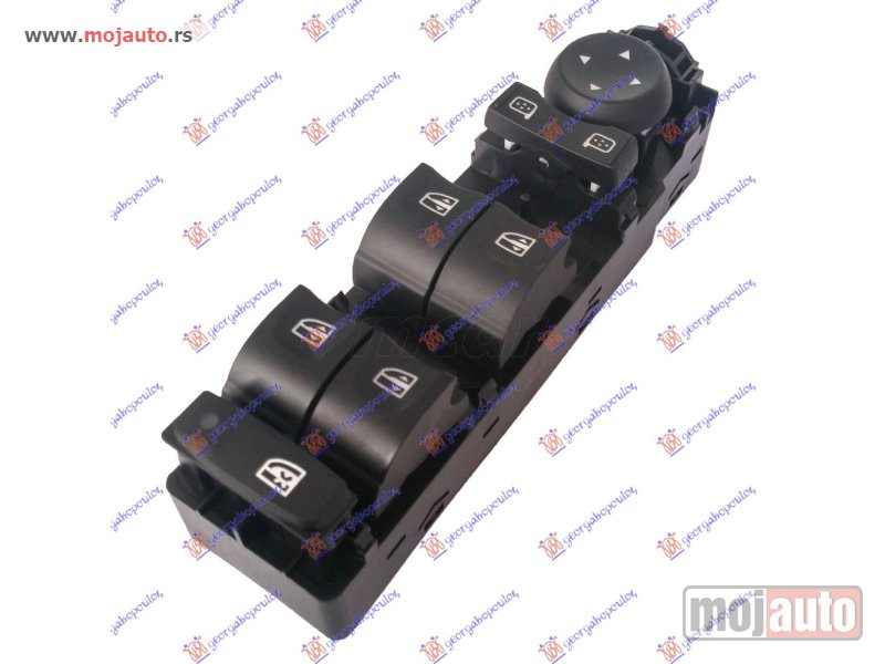 Glavna slika -  PREKIDAC U PREDNJIM VRATIMA (1 KONEKTOR) (BEZ OKVIRA) (4 TASTERA) (13 PIN) Levo Renault laguna 07-15 -dostupno - MojAuto