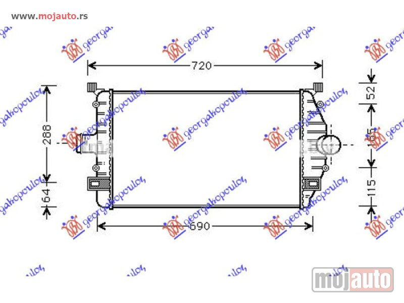 Glavna slika -  HLADNJAK INTERKULERA 1.9 TDI DIZEL (600x333) Renault espace 92-03 -dostupno - MojAuto