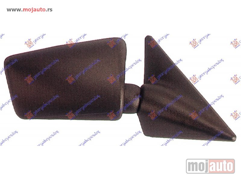 Glavna slika -  RETROVIZOR MEHANICKI SA RUCICOM (KONVEKSNO STAKLO) Desno Citroen ax 91-95 -dostupno - MojAuto