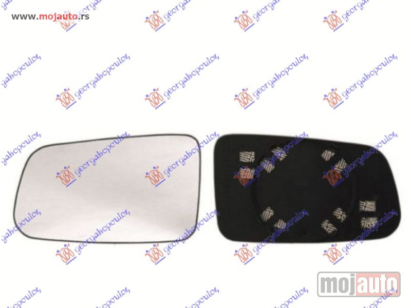 Glavna slika -  STAKLO RETROVIZORA SA GREJACEM Levo Citroen zx 94-97 -dostupno - MojAuto