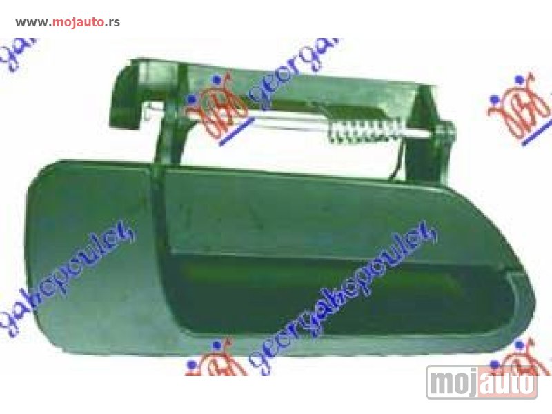 Glavna slika -  KVAKA PREDNJIH VRATA SPOLJASNJA Desno Citroen xantia 93-01 -dostupno - MojAuto