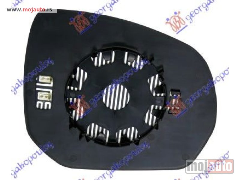 Glavna slika -  STAKLO RETROVIZORA SA GREJACEM PLAVO (KONVEKSNO) Levo Citroen c4 picasso 07-14 -dostupno - MojAuto