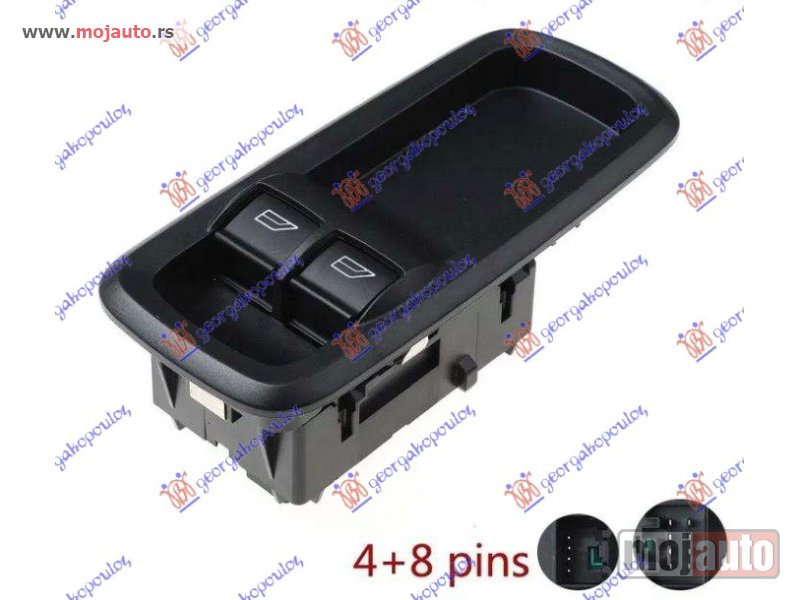 Glavna slika -  PREKIDAC U PREDNJIM VRATIMA (2 TASTERA) -96 (7 PIN) Levo Ford fiesta 08-13 -dostupno - MojAuto