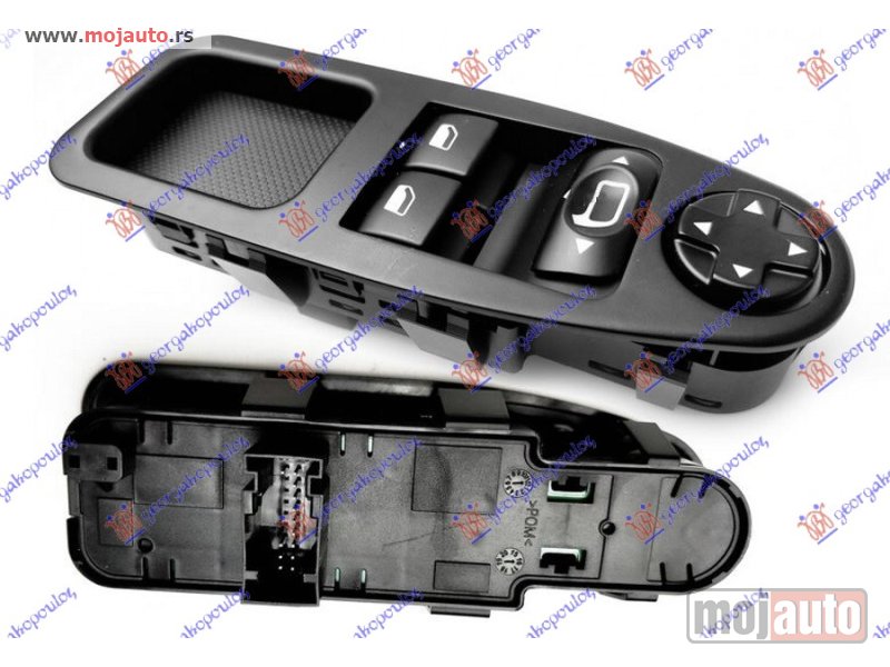 Glavna slika -  PREKIDAC U PREDNJIM VRATIMA (2 TASTERA) (12 PIN) Levo Citroen jumpy 07-16 -dostupno - MojAuto