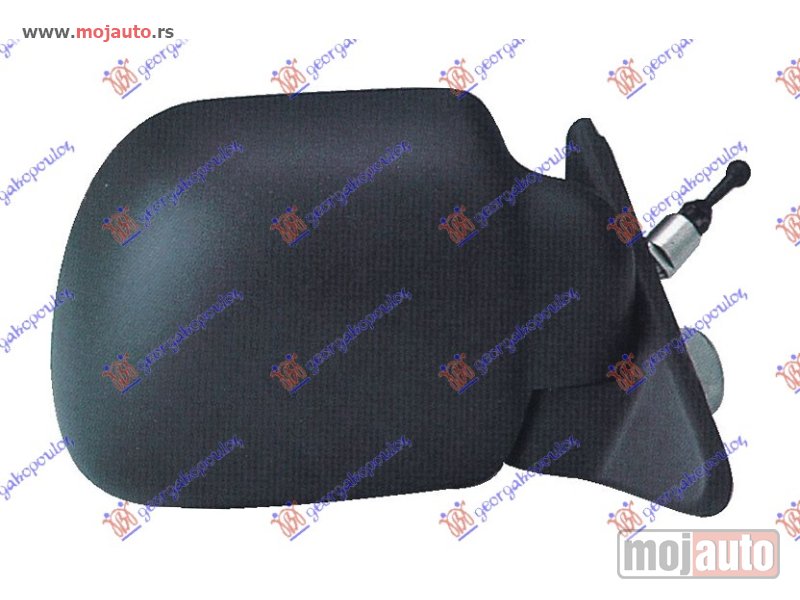 Glavna slika -  RETROVIZOR MEHANICKI SA SAJLOM (KONVEKSNO STAKLO) Desno Renault express 95-98 -dostupno - MojAuto