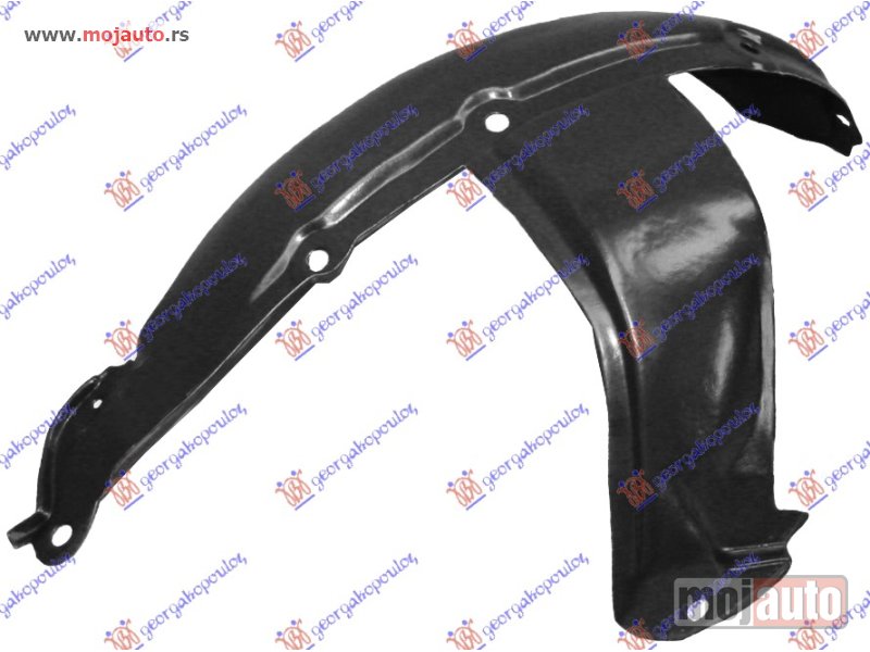 Glavna slika -  POTKRILO (ZADNJI DEO) PLASTICNO Levo Renault clio 94-95 -dostupno - MojAuto