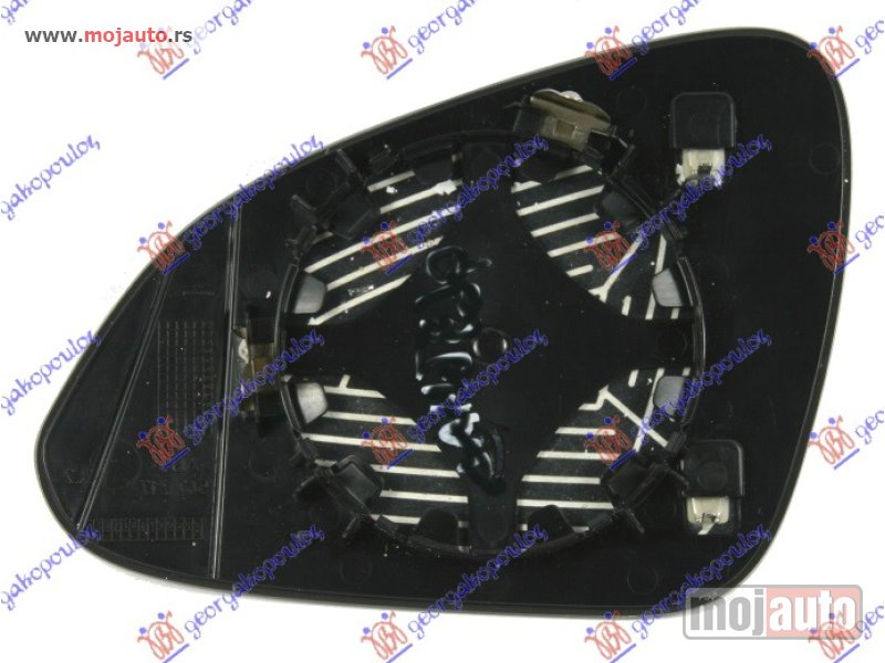 Glavna slika -  STAKLO RETROVIZORA SA GREJACEM (ASFERICNO) Desno Opel insignia 08-13 -dostupno - MojAuto