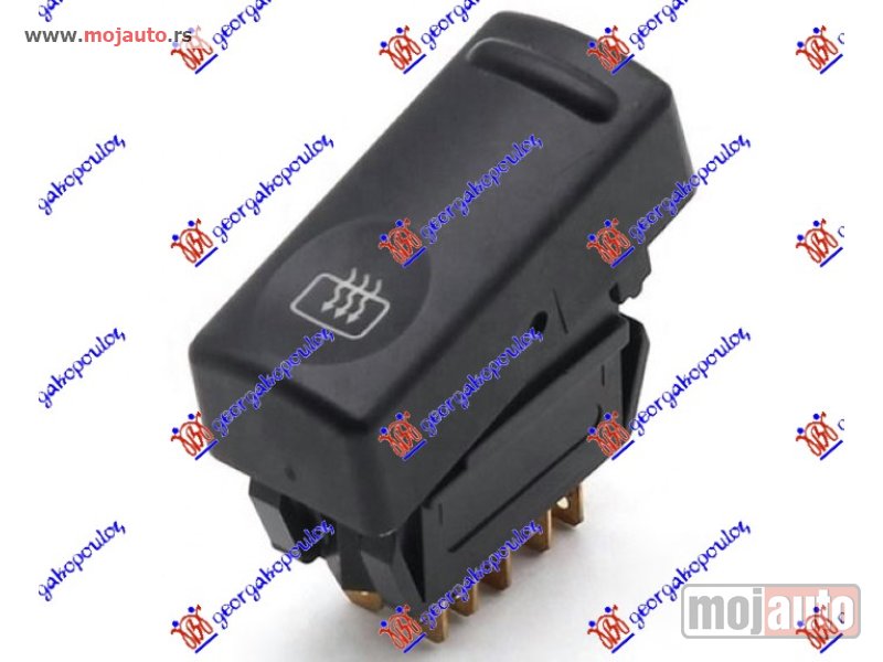 Glavna slika -  PREKIDAC GREJACA GEPEK STAKLA (5 PIN) Renault 19 92-95 -dostupno - MojAuto