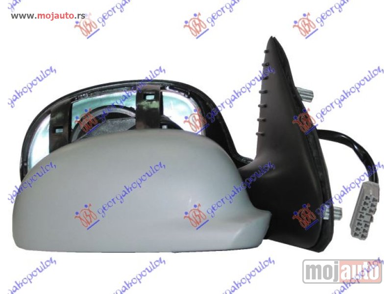 Glavna slika -  RETROVIZOR ELEKTRICNI SA GREJACEM PM (SENZOR) -99 (KONVEKSNO STAKLO) Desno Peugeot 406 sdn 96-05 -dostupno - MojAuto