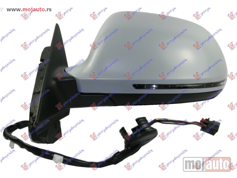 Glavna slika -  RETROVIZOR ELEKTRICNI SA GREJACEM PM 3 VRATA (MIGAVAC) -10 (8 PIN) (ASFERICNO STAKLO) Levo Audi a3 08-12 -dostupno - MojAuto