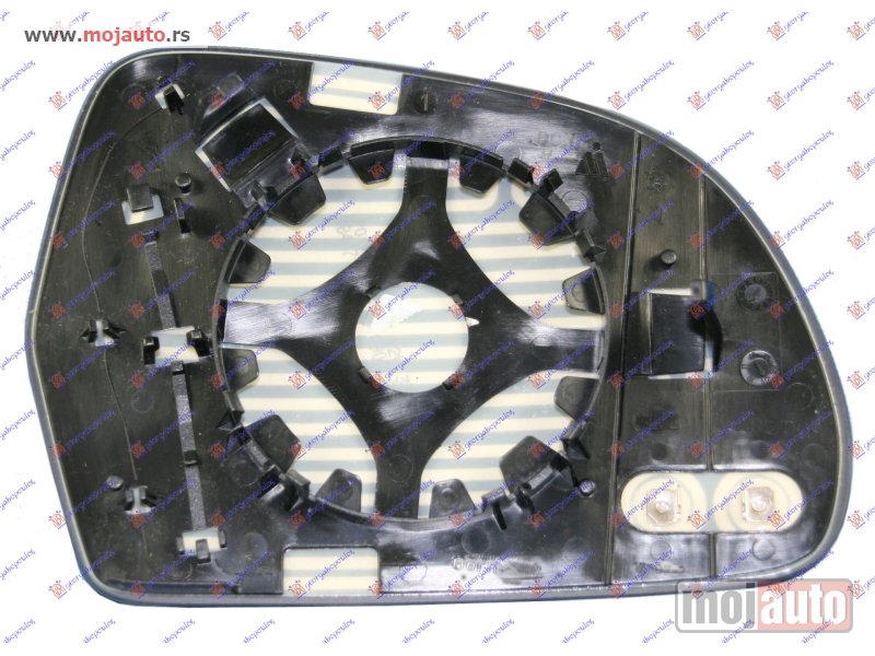 Glavna slika -  STAKLO RETROVIZORA SA GREJACEM 2010- (ASFERICNO) Levo Audi a3 08-12 -dostupno - MojAuto