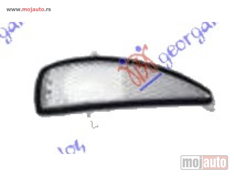 Glavna slika -  MIGAVAC U RETROVIZORU Desno Honda civic h/b-l/b 06-12 -dostupno - MojAuto