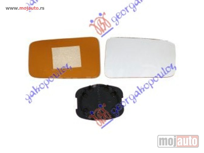 Glavna slika -  STAKLO RETROVIZORA (ASFERICNO) Levo Peugeot 405 93-95 -dostupno - MojAuto