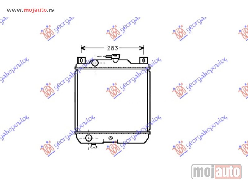 Glavna slika -  HLADNJAK MOTORA 1.3cc (33x32.5) Suzuki swift h/b 93-96 -nedostupno - MojAuto