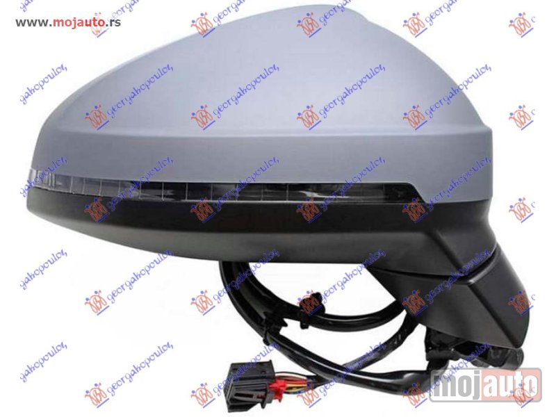 Glavna slika -  RETROVIZOR ELEKTRICNI SA GREJACEM PM (ELEKTRO-SKLOPIV) (MIGAVAC) (MEMORIJA) (15 PIN) Desno Audi a4 18-19 -dostupno - MojAuto