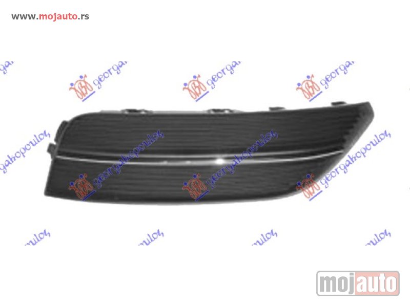 Glavna slika -  RESETKA PREDNJEG BRANIKA (BEZ MAGLENKE) Desno Audi a3 3d/sportback 12-16 -dostupno - MojAuto
