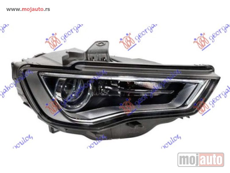 Glavna slika -  FAR Bi-XENON ZATAMLJEN SA LED DNEVNIM SVETLOM (HELLA) Desno Audi a3 3d/sportback 12-16 -nedostupno - MojAuto