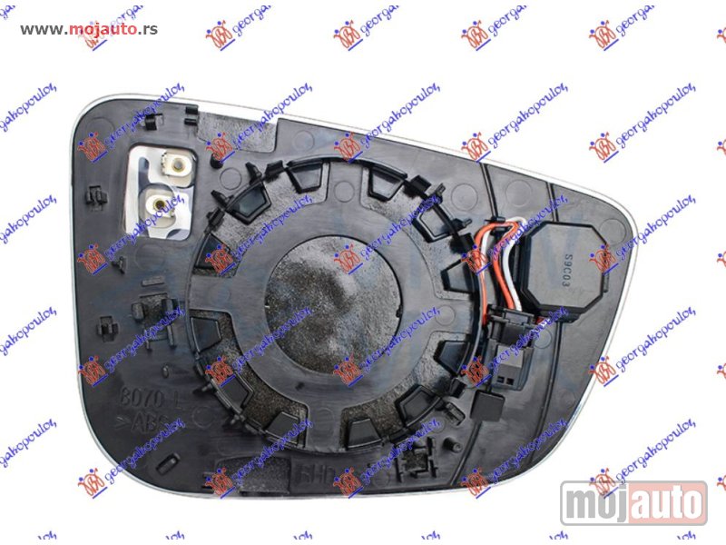 Glavna slika -  STAKLO RETROVIZORA SA GREJACEM (MRTAV UGAO) (ASFERICNO) Levo Bmw series 3 (g20/g21) sdn/s.w. 18-22 -dostupno - MojAuto