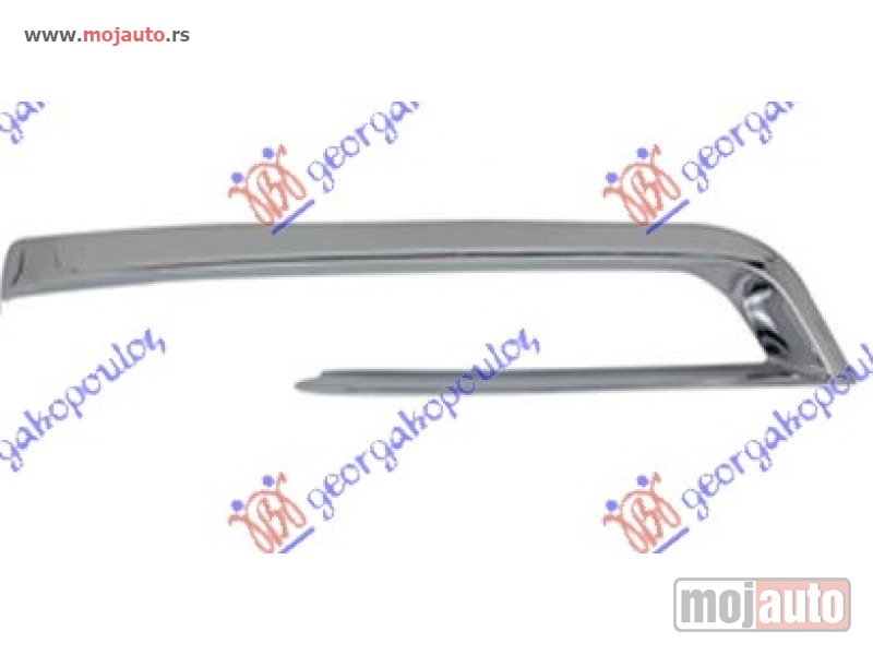 Glavna slika -  LAJSNA RESETKE PREDNJEG BRANIKA HROM (GT/F07) (LUXURY) Desno Bmw series 5 (f10/11) 13-16 -dostupno - MojAuto