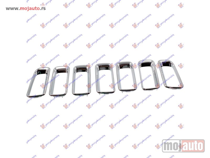 Glavna slika -  LAJSNA PVC MASKE HROM (7 KOM) Jeep compass 11-16 -dostupno - MojAuto