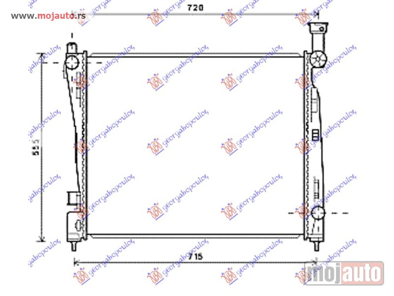 Glavna slika -  HLADNJAK MOTORA 3.6 i 24V VVT (AUTO) (63.7x51.5x16) Jeep grand cherokee 11-14 -dostupno - MojAuto