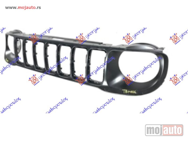 Glavna slika -  PVC MASKA SJAJ-CRNA Jeep renegade 18- -dostupno - MojAuto