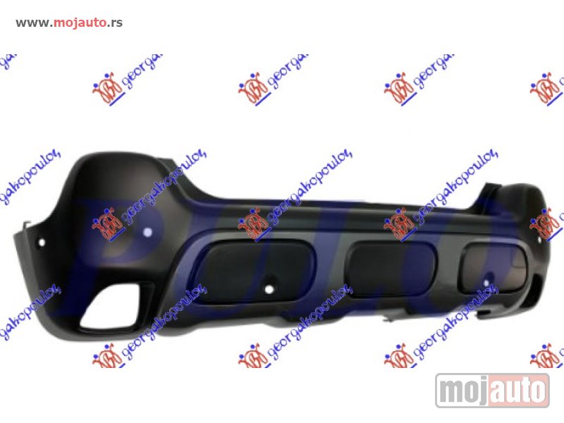 Glavna slika -  ZADNJI BRANIK DONJI CRNI (SIVA LAJSNA) (PDC SENZORI) Citroen c3 air cross 21- -dostupno - MojAuto