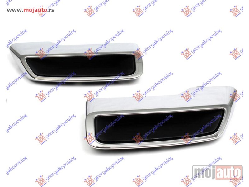 Glavna slika -  LAJSNA IZDUVNE CEVI AUSPUHA SA HROM OKVIROM (SET) Citroen c5 air cross 18- -nedostupno - MojAuto