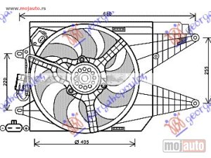 NOVI: delovi  VENTILATOR KOMPLET (ABARTH) (MAHLE BEHR PREMIUM LINE) Fiat 500 15- -nedostupno