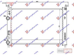 NOVI: delovi  HLADNJAK MOTORA 1.2 BENZIN (52x36x2.5) 00- Fiat albea 02-05 -dostupno