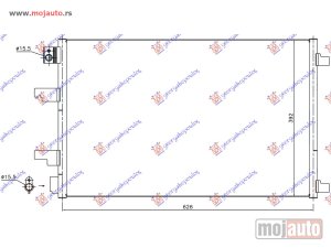 NOVI: delovi  HLADNJAK KLIME 1.6 DCi (610x390) Nissan qashqai 10-13 -dostupno