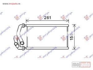 NOVI: delovi  GREJAC KABINE (130x250x26) Honda cr-v 10-13 -dostupno