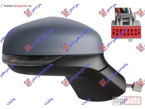 NOVI: delovi  RETROVIZOR ELEK. SA GREJACEM PM (ELEKTRO-SKLOPIV) (MIGAVAC) (SVETLO) (MRTAV UGAO) (12 PIN) (A KVAL) (KONVEKSNO STAKLO) Desno Ford puma 20- -dostupno