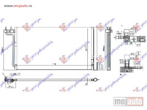 Glavna slika - HLADNJAK KLIME 1.6/2.0 BENZIN / ELEK.POGON (718x384x16) Ford focus 14-18 -dostupno - MojAuto