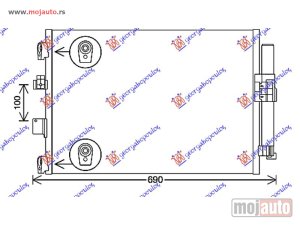 Glavna slika - HLADNJAK KLIME 1.5 TDCi/ECOnetic (591x378x16) Ford focus 14-18 -dostupno - MojAuto