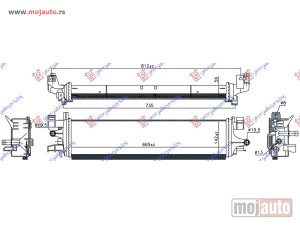 NOVI: delovi  HLADNJAK MOTORA DODATNI 1.5 EcoBoost (665x142x56) Ford focus 11-14 -dostupno