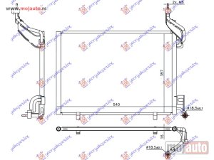 NOVI: delovi  HLADNJAK KLIME 1.6 TDCi DIZEL (540x357x16) 14- Ford transit/tourneo courier 13- -dostupno