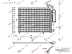 NOVI: delovi  HLADNJAK KLIME 1.0 BENZIN (570x357) Ford fiesta 13-17 -dostupno