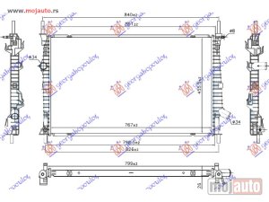 NOVI: delovi  HLADNJAK MOTORA 2.0 TDCi DIZEL (765x460x26) FWD Ford transit/tourneo custom 18-23 -nedostupno