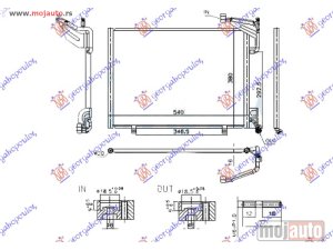 NOVI: delovi  HLADNJAK KLIME ZA SVE MODELE BENZIN (500x350x16) Ford ecosport 13-17 -dostupno