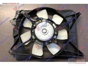 NOVI: delovi  VENTILATOR KLIME KOMPLET (BENZIN) (280mm) (2 PIN) Honda civic h/b-l/b 12-16 -dostupno