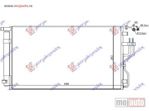 NOVI: delovi  HLADNJAK KLIME ZA SVE MODELE BENZIN (655x378x16) (CESKA) Kia sportage 10-14 -dostupno