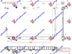 NOVI: delovi  HLADNJAK MOTORA 2.0i/2.4i/2.5i/2.7i BENZIN (400x724) Hyundai sonata 01-05 -dostupno