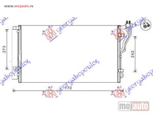 NOVI: delovi  HLADNJAK KLIME 2.0i/2.4i 16V (715x382x12) Hyundai sonata 11-15 -dostupno