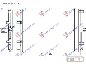 Glavna slika - HLADNJAK KLIME 1.4/1.6 CRDi DIZEL (500x385x12) Hyundai i30 5d 12-14 -dostupno - MojAuto