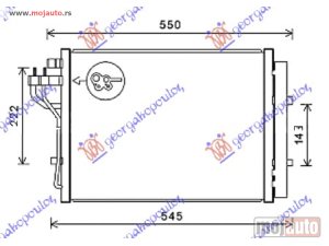 NOVI: delovi  HLADNJAK KLIME ZA SVE MODELE (440x330x16) Hyundai i10 13-16 -dostupno