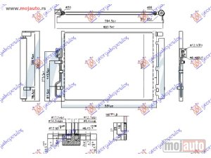 NOVI: delovi  HLADNJAK KLIME 1.6 GDi TURBO BENZIN - 1.7/2.0 CRDi DIZEL (495x385x16) (CESKA) Kia sportage 15-18 -dostupno