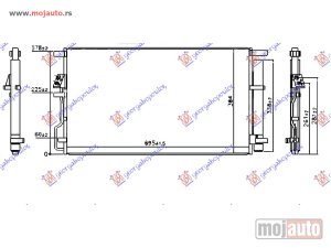 NOVI: delovi  HLADNJAK KLIME 2.0 MPI BENZIN (655x370x16) (KOREJA) Hyundai tucson 15-18 -dostupno